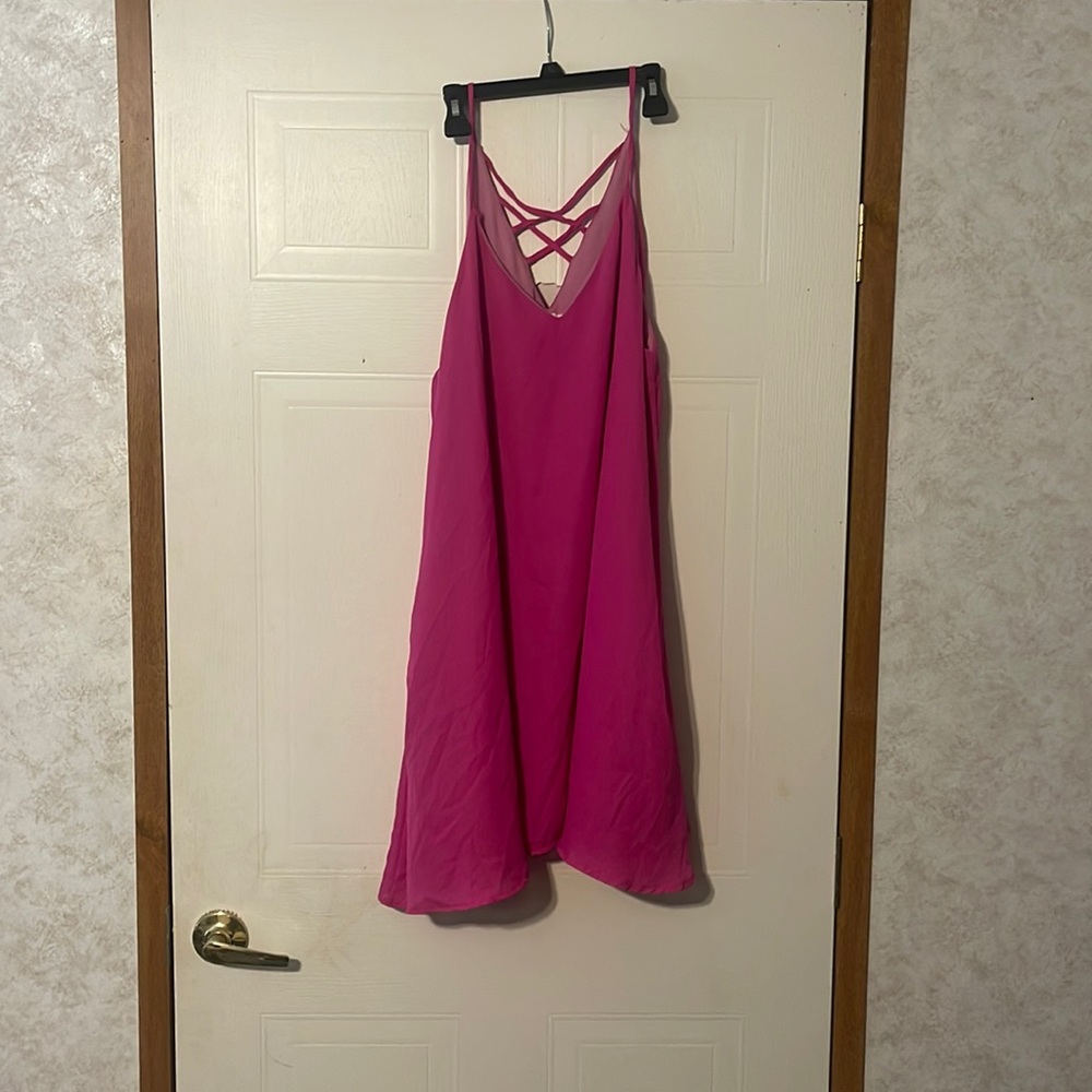 Adrienne strappy dress with pockets